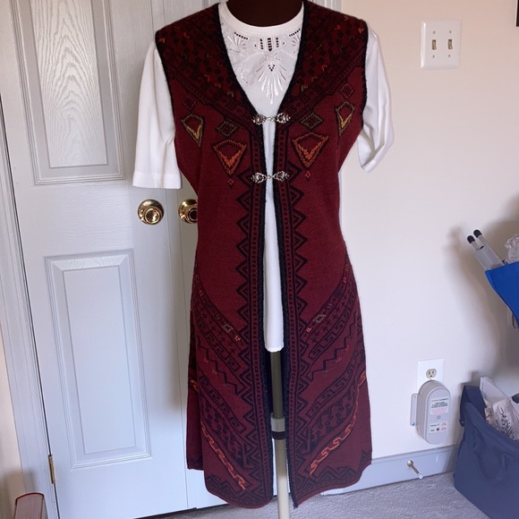 Long knit vest reversible duster - Picture 6 of 12